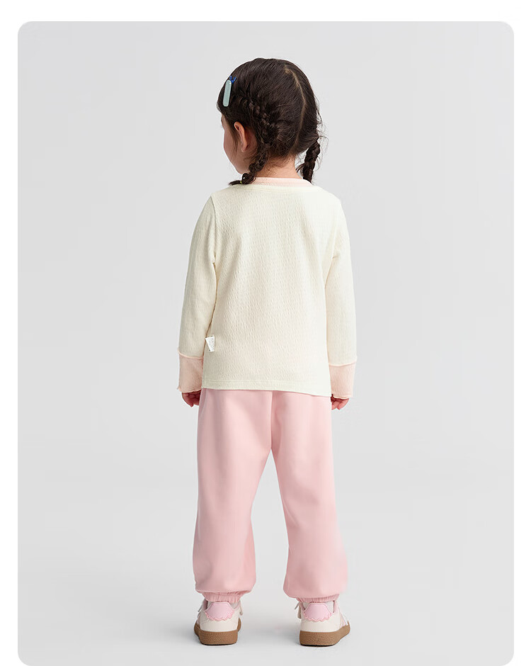 BALABALA BalaOne Children's T-Shirt, Girls' Undershirt, 2025 Autumn Collection, Baby Long-Sleeve Top, Sweet Style, 208325100012 22