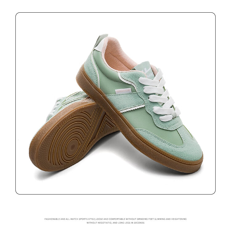 Huili Official Women's Shoes, Dexun Shoes for Women, 2026 Summer Soft-Soled Shoes, Versatile Sports Sneakers for Women, Green, Size 37 15