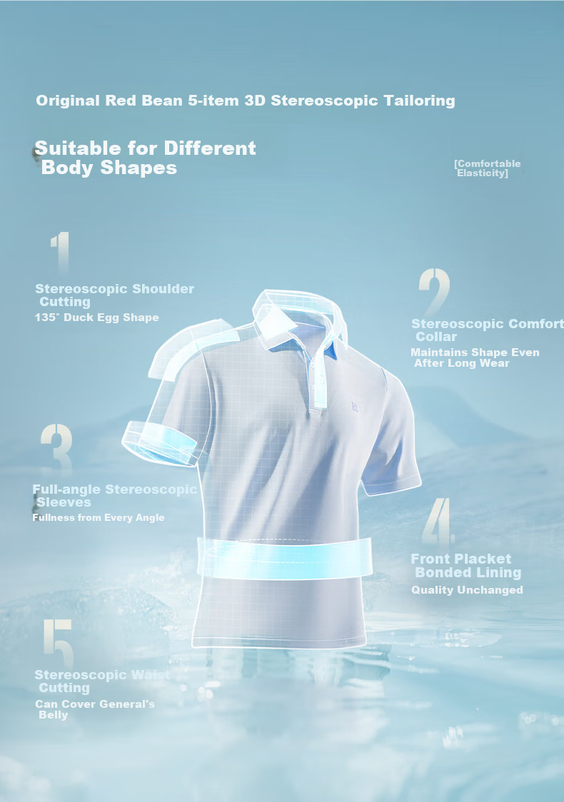 Hodo [Lin Gengxin's Style] Modal Silk Short-Sleeve Cool-Feeling Antibacterial Polo Shirt, Turn-Down Collar T-Shirt 8
