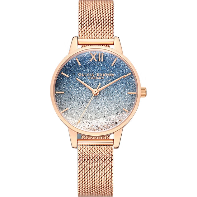 Женские часы OLIVIA BURTON Ob Self-Operated Starry Sky Western Watch, OB16EX204, синие