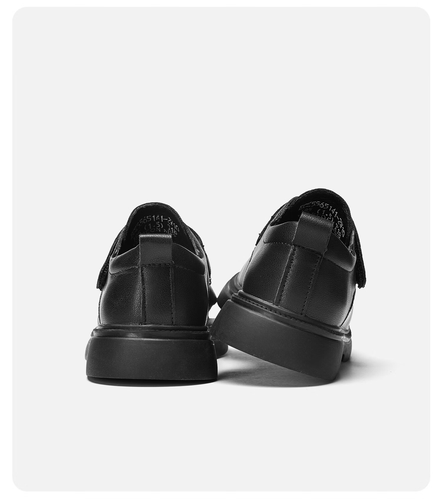 Eierkang Black Leather Shoes Essential Boys' School Shoes Campus Performance Leather Shoes Casual Little Gentleman Ceremony Shoes Black Size 37 5