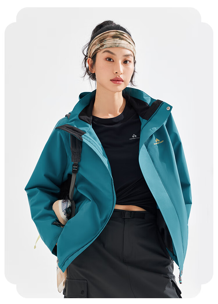 Pioneer Camp Tibetan-Style Windproof And Waterproof Jacket for Women, Spring And Summer Hard Shell Outdoor Hiking Mountaineering Coat with Hood 4