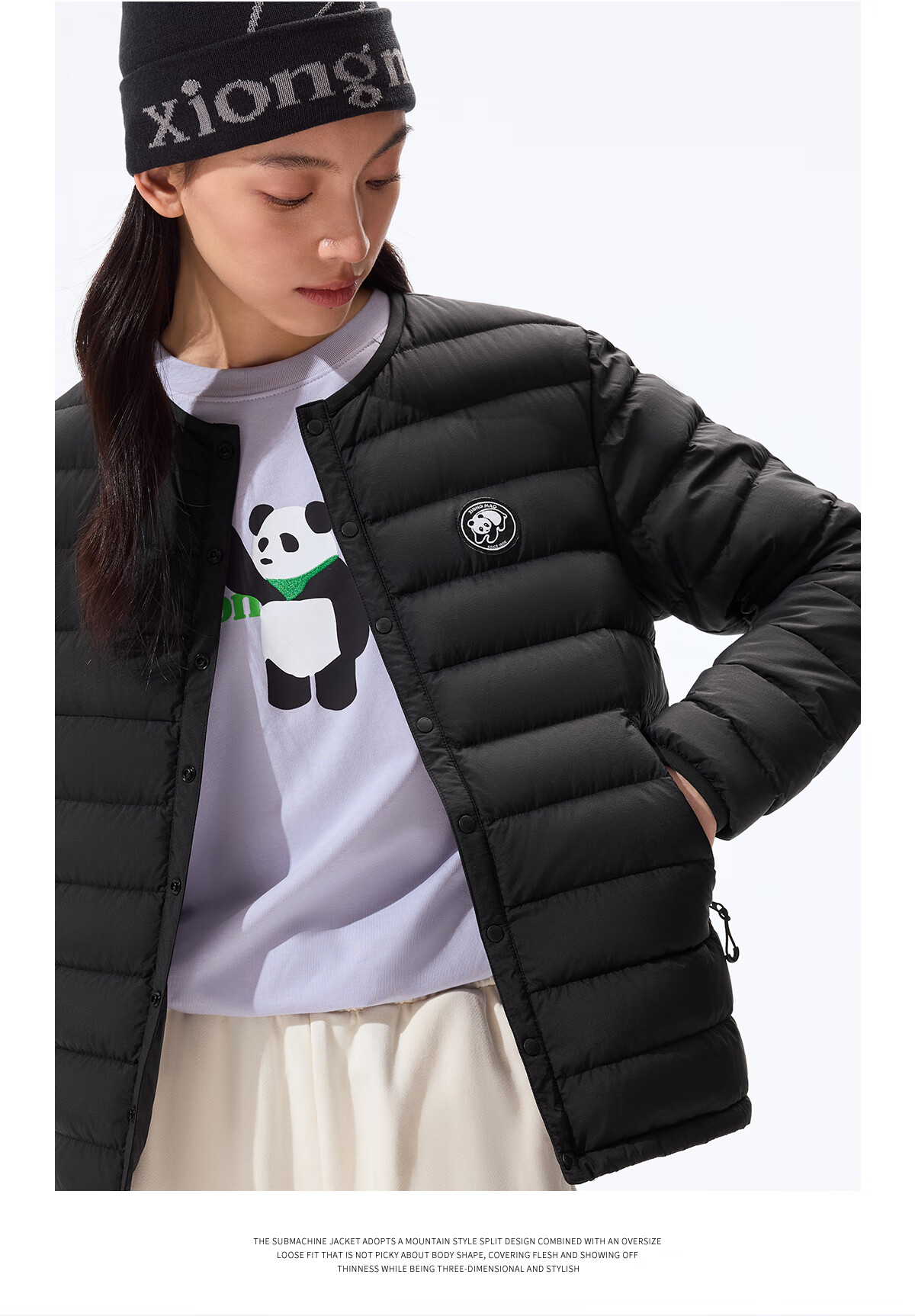Panda Camel Series Lightweight Down Jacket Unisex 90% Duck Down Winter New Inner Layer Thin Coat 7251, M 3