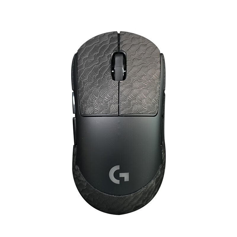 Huoxi GPW1 Anti-Slip Sweat-Absorbing Side Grip Sticker for GPW Wireless Gaming Mouse Matte Black Wave Pattern