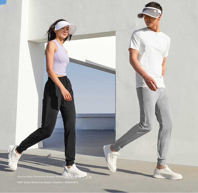 SUPIELD Sun Protection Mosquito Repellent Pants, Summer Cool Feeling Pants, High Elasticity Ankle-Tied Sports Casual Pants for Women, Quiet Black, L 4