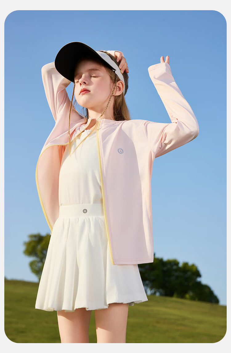 ASK JUNIOR Original Yarn Sun Protection Kids Summer UV Protection Skin Jacket Girls Teen Ice Silk Jacket 9