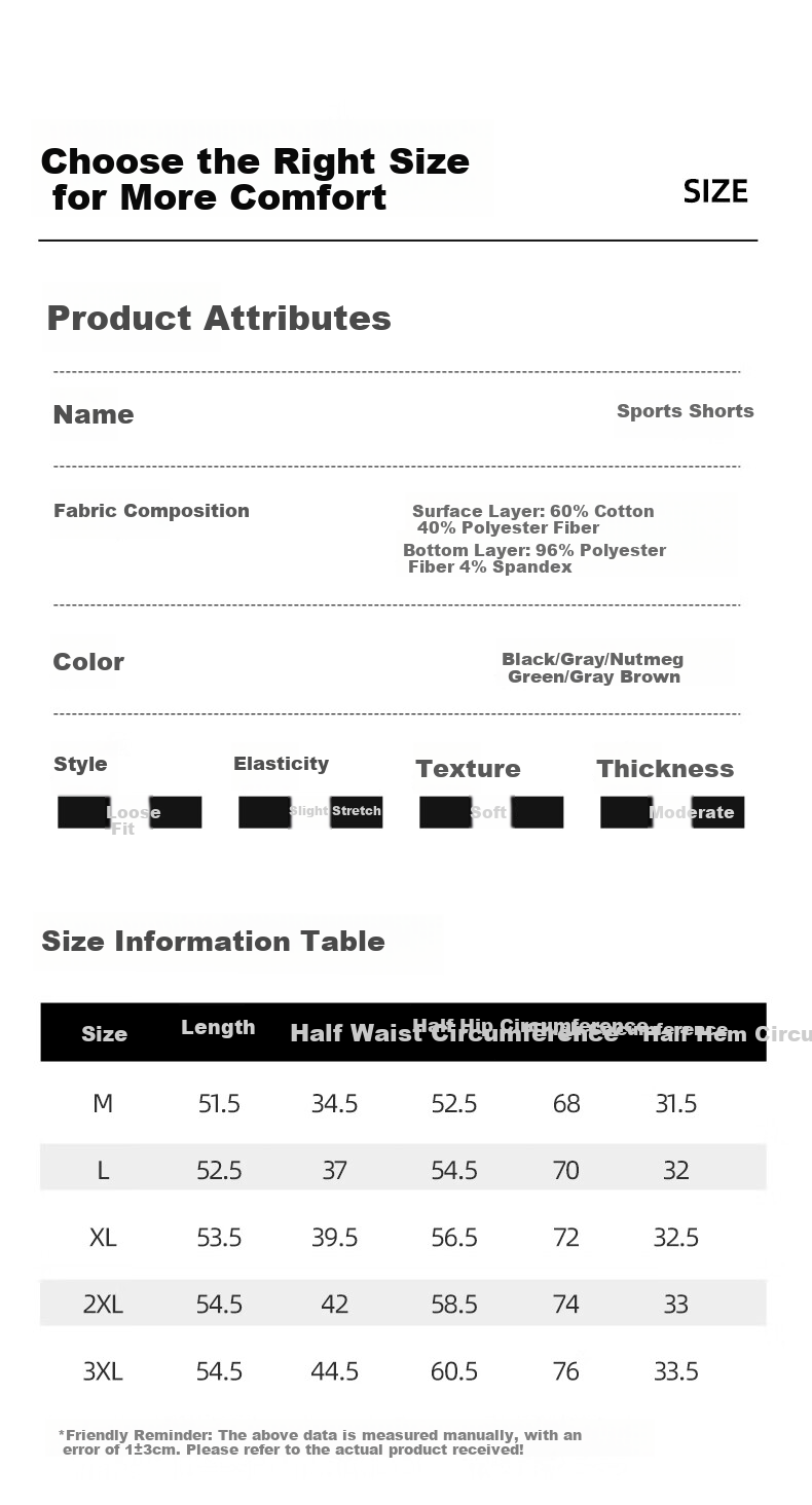 JEEP SPIRIT Men's Shorts, 2026 New Summer Casual Loose Pants, Dad's Large Size Sports Knee-Length Shorts for Me 10