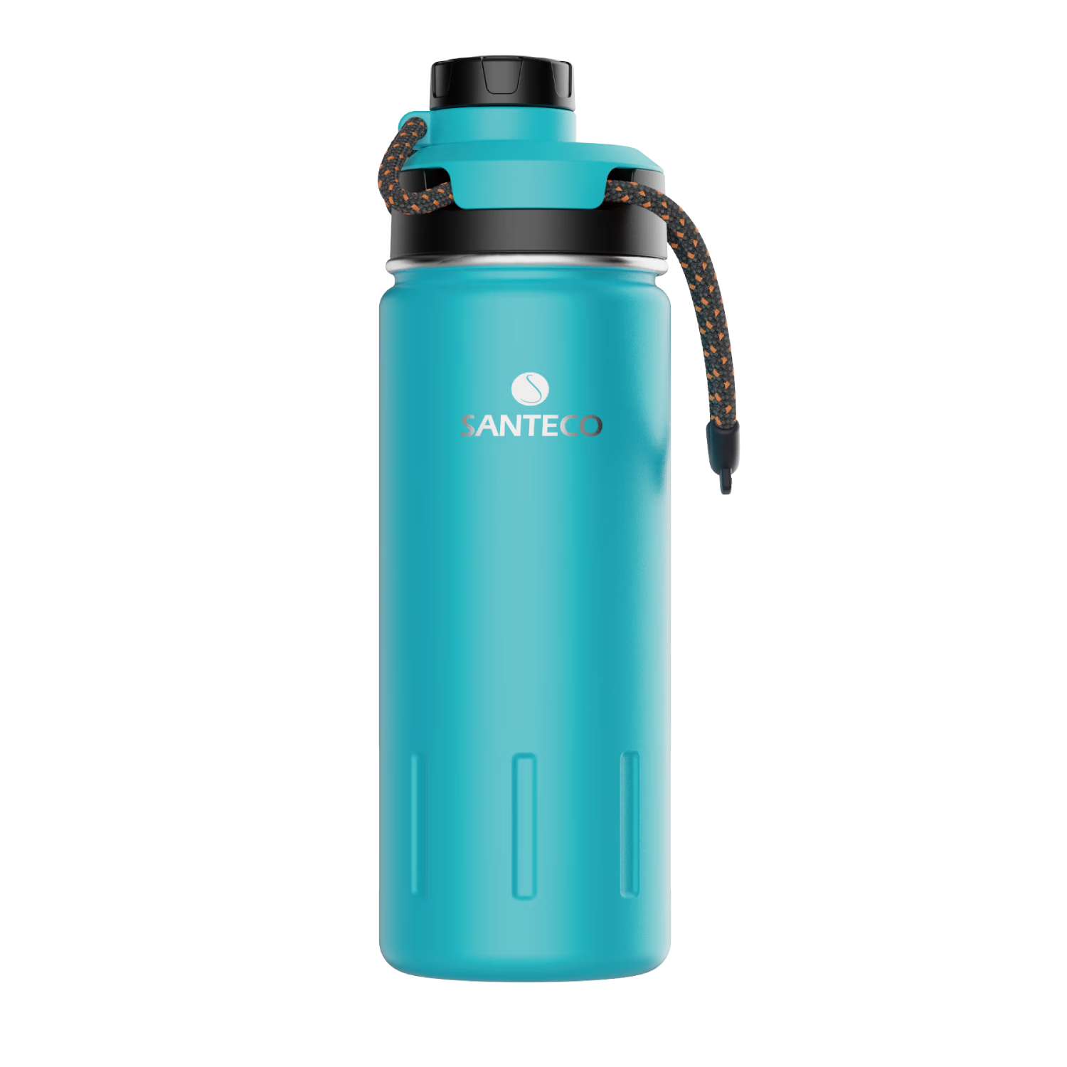 SANTECO Stainless Steel Insulated Water Bottle, Portable Sports Cup for Men, Large Capacity Bottle for Car And Cycling, Jungle Gree