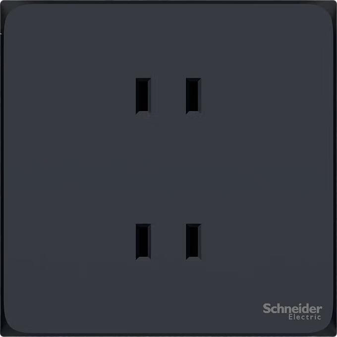 Розетка Schneider Electric Haocheng 10А, черная, 4 гнезда, без переключателя