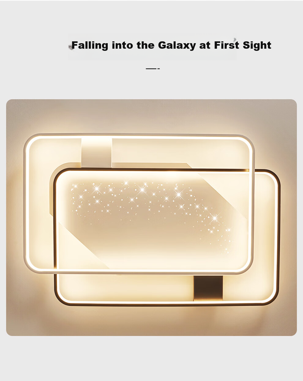 NVC Living Room Ceiling Light Set, Modern Zhongshan Simple Nordic Creative Starry Atmosphere Starlight Shower with Installation Included 3