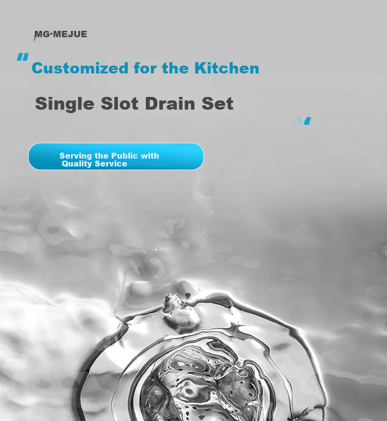 MEJUE Stainless Steel Single-Bowl Sink, Kitchen Sink with Strainer Basket And Drain Pipe Set, Kitchen Accessories 2317 1