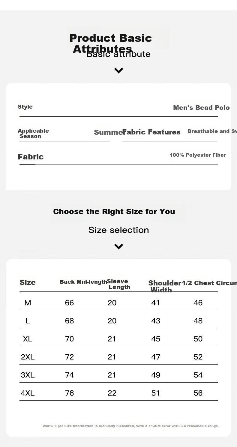 Jeanswest Short-Sleeve Polo Shirt for Men, Father's Day Gift, Versatile Men's T-Shirt, American Trendy Brand Men's Clothing 8