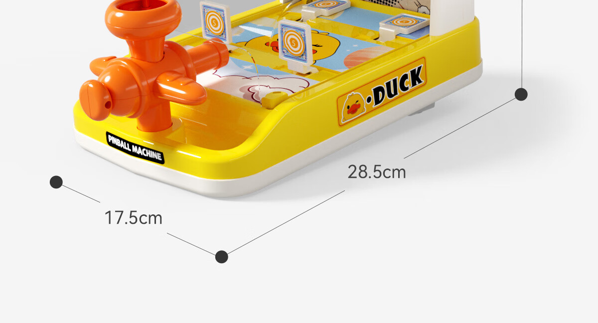 Kuangyeqishi Children's Marble Machine, Early Education Game with Shooting Mechanics, Interactive Parent-Child Tabletop Game for Ages 3-6, Birthday Gift Duck 20