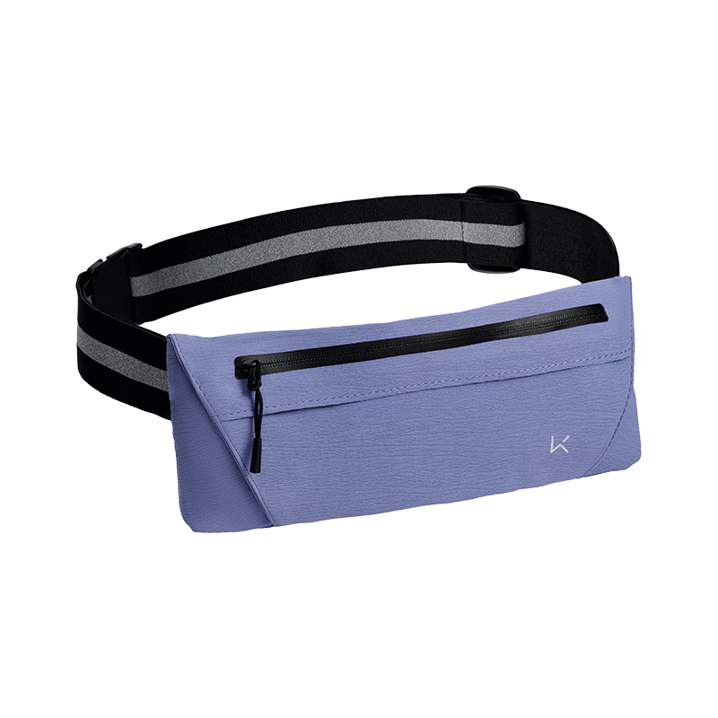 Keep Running Waist Bag Lightweight Large Capacity Multifunctional Sports Phone Bag for Men and Women Mountaineering Cycling Aurora Purple