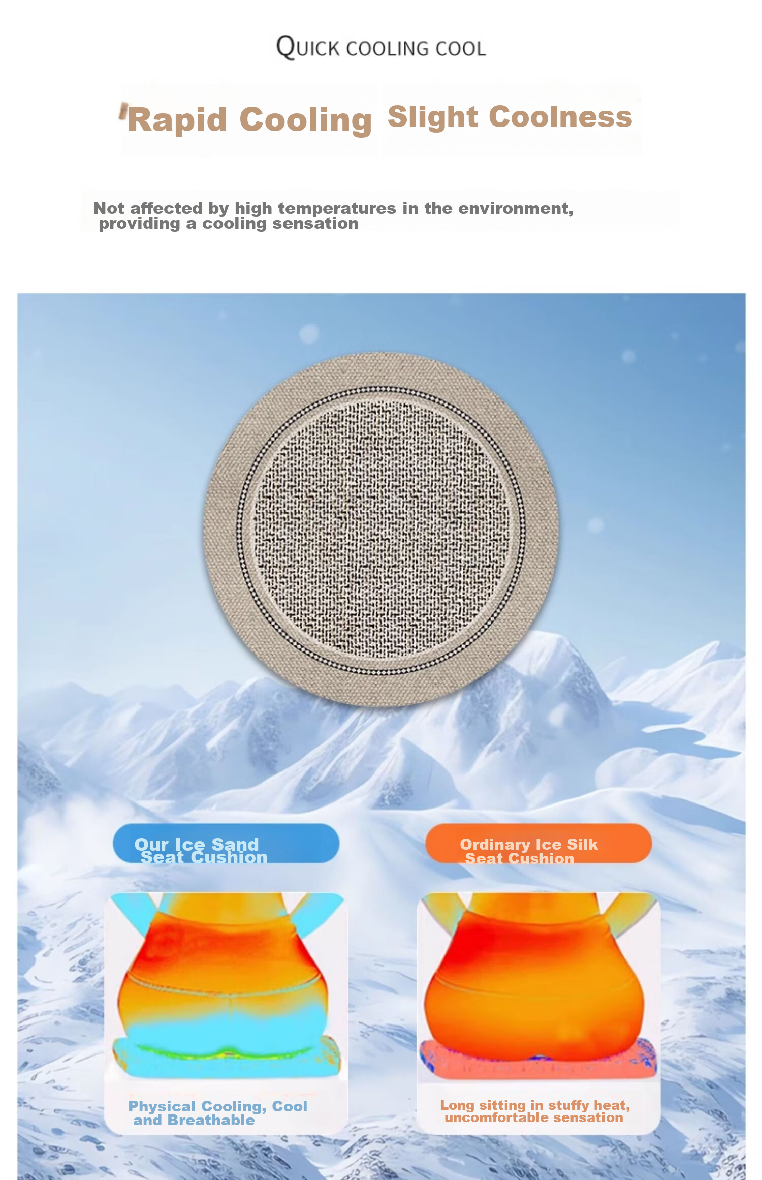 Fanyejia Chair Cushion, Student Seat Pad, Classroom Stool, Office Chair Pad, Breathable Long-Sitting Aid 7