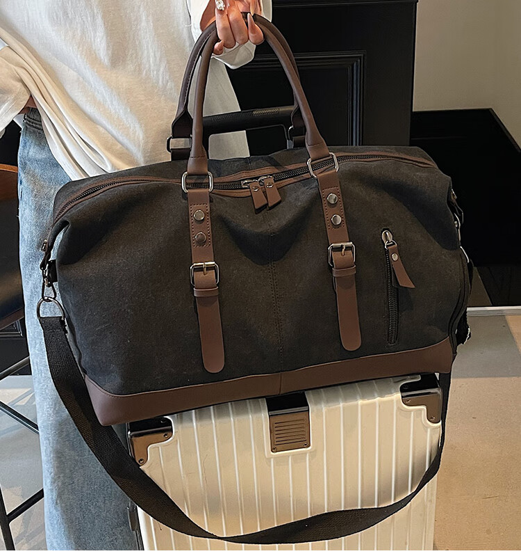 Banzheni Travel Bag for Men And Women, Large Capacity, Can Be Attached to Luggage Handle, Storage Bag for Maternity Leave, Business Trip, Fitness, Handheld And Crossbody Bag 14