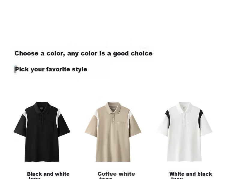Semir POLO Shirt for Men, Cool-Feeling Antibacterial Short-Sleeve T-Shirt, Contrasting Color Spliced Top, Summer Fashion, 109325115103 6