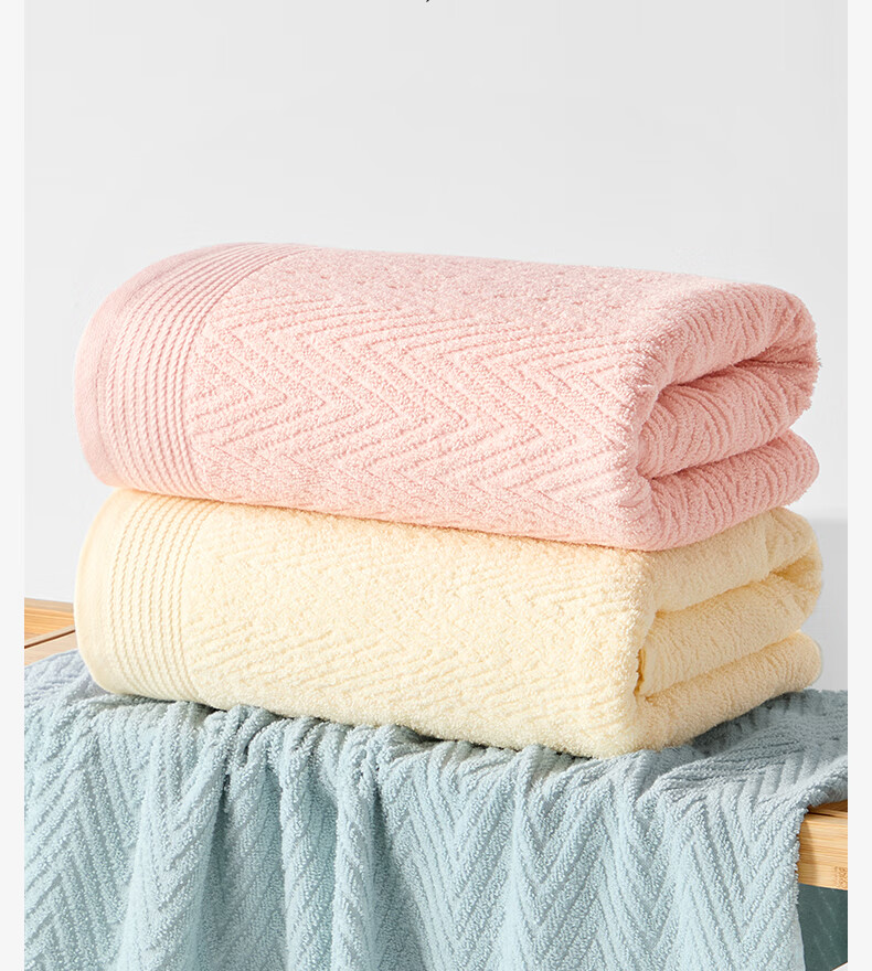 Grace 7A Antibacterial 100% Cotton Bath Towel, Lint-Free, Skin-Friendly, Super Absorbent, Unisex, Pink 1