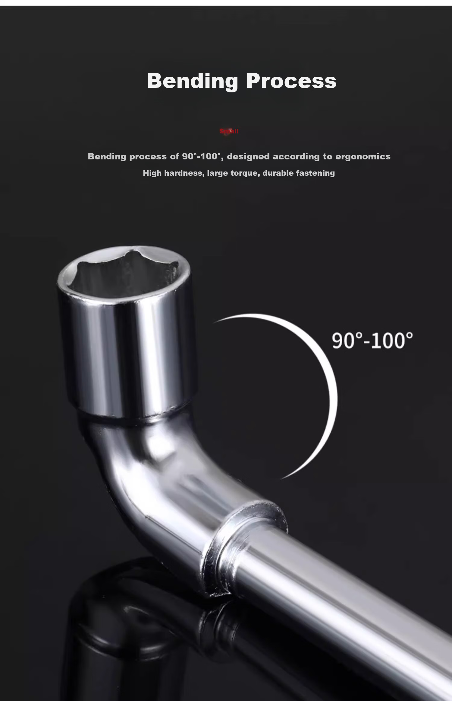 No.1 Factory 13MM L-Shaped Socket Wrench 7-Shaped Pipe Double-Ended Elbow Perforated Hex Socket Pipe Wrench Set 11