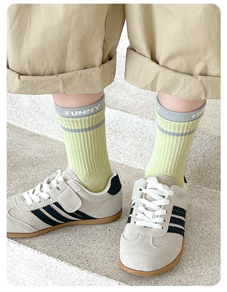 Yuzhaolin 5 Pairs Boys' Cotton Mid-Calf Sports Socks Spring Summer Youth Children's Seamless Long Socks for Boys and Girls 9