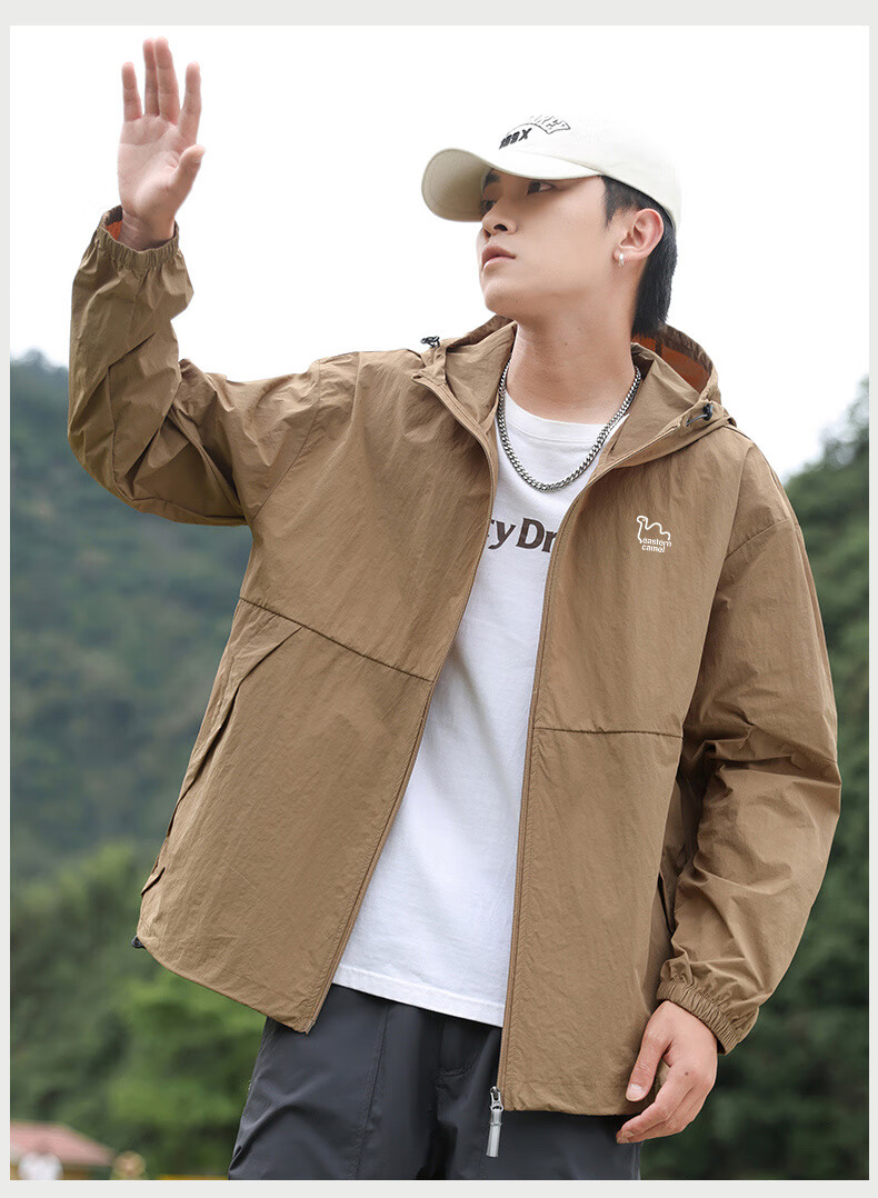 EASTERN CAMEL Couple's Sun Protection Clothing, Men And Women Summer UPF100 UV-Resistant Sun Protection Fishing Jacket, Men's White, 3XL 14