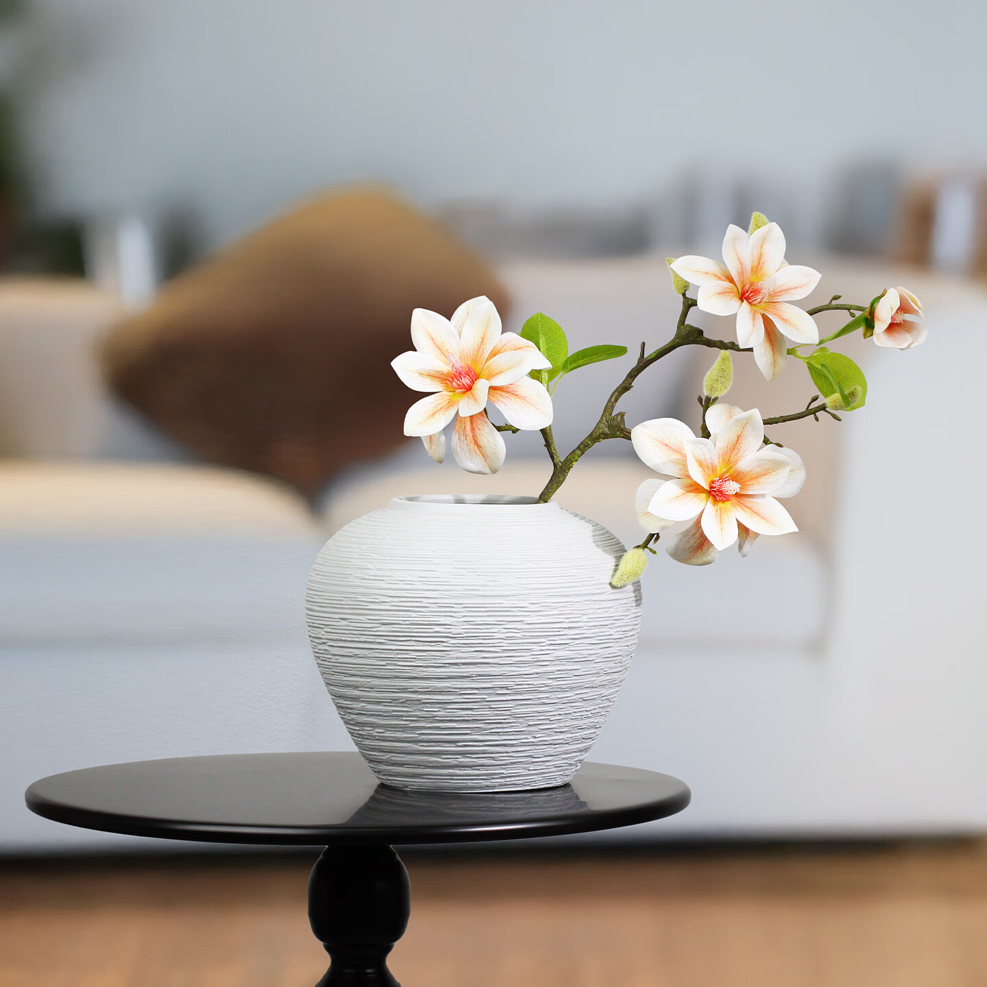 Qiju Yaji Ceramic Vase Minimalist Nordic Style Solid Color Japanese Hydroponic Fresh Flower Pot Large 30230 1