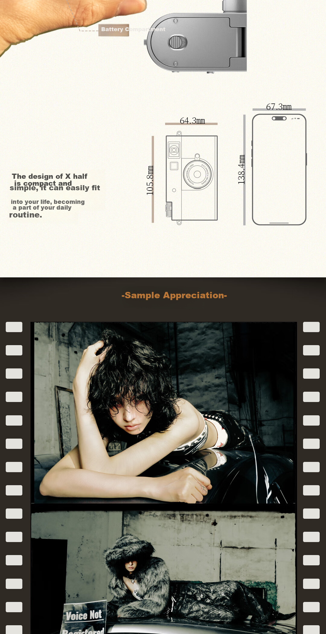 FUJIFILM X-Half/xhalf Mirrorless Camera, Specialized for Photography And Travel, Entry-Level Digital Camera, Retro Film Simulation, 19 Types of FUJIFILM Filters, Silver 10