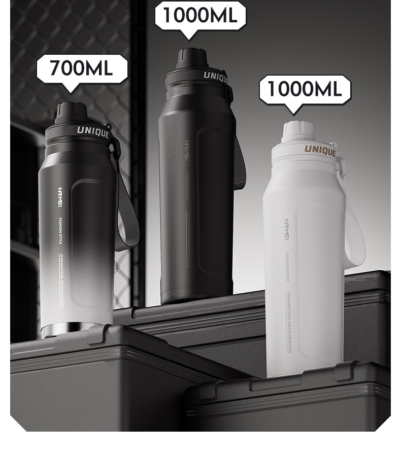 ERM Large Capacity Insulated Water Bottle for High School Boys Student Outdoor Sports Fitness Cycling Portable Sports Flask 7