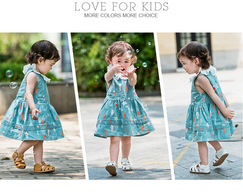 Katetu Children's Sandals, Girls' Summer Walking Shoes, Princess Shoes, for Ages 1-6, Boys' Closed-Toe Soft-Soled Baby Sandals XZ36 24