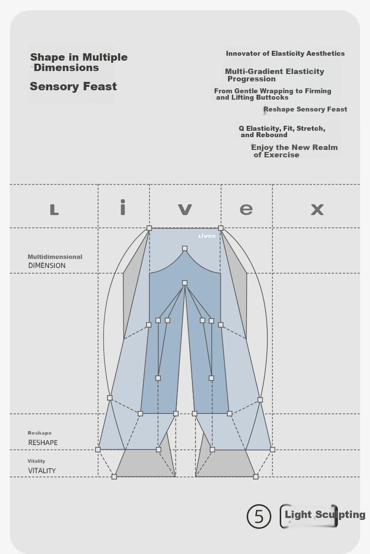 Livex Shark Leggings for Women, High-Waisted Tummy Control Butt-Lifting Shapewear Pants, Tight-Fitting Sports Yoga Leggings for Outer Wear 3