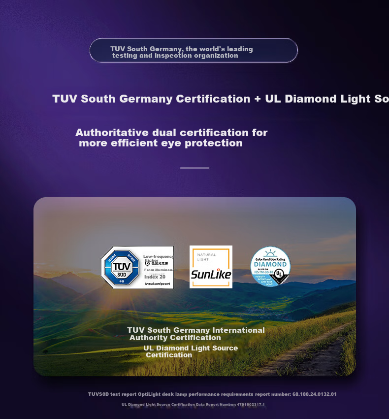 Panasonic Floor-Standing Eye Protection Lamp Premium Edition, Purple Light 150W, Large Panel, Full Spectrum Eye Protection Study Lamp 2