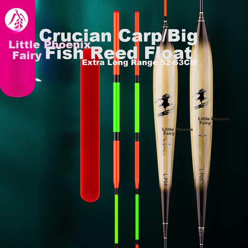 Xiaofengxian L-P04 Carp And Bighead Carp Mixed Breeding Reed Float, Highly Sensitive, Eye-Catching, Thickened Stroke, Big Fish Float, Black Pit Buoy, Fishing Tackle
