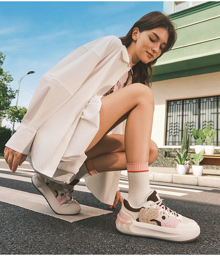 FILA Official Women's CACTI Modern Sneakers Autumn Fashion Casual Sports Shoes 35