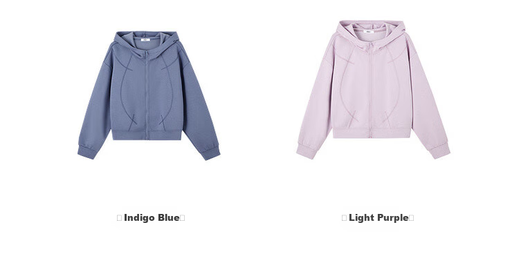 Dme [Low-Saturation Outfit] Spring Simple Style, Pressed Line Design, Casual Hooded Loose-Fitting, Slimming, Comfortable Women's Jacket 9