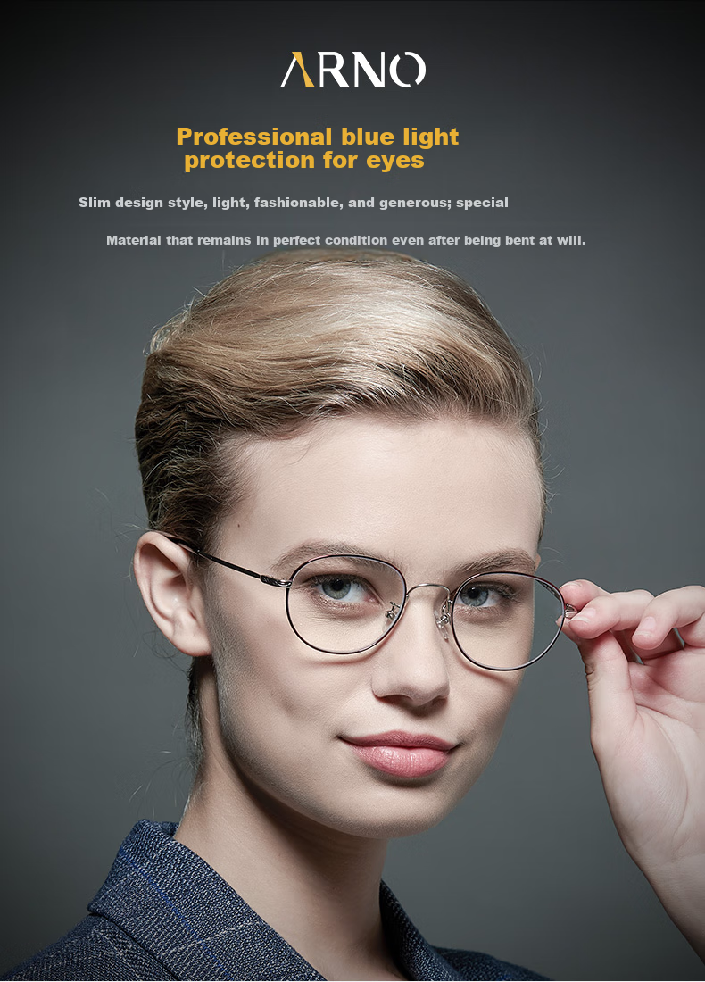 ARNO FOCUS ON YOUR EYES Reading Glasses for Women, Anti-Blue Light, Fashionable Ultra-Light High-Definition Elegant Full-Frame Presbyopic Glasses A1035 300 Degrees 1