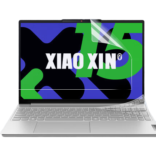 JPLAYER Keyboard And Screen Protector Set for Lenovo Xiaoxin 15 2024 Model, 15.3-Inch Laptop, High Transparency Easy to Apply Anti-Scratch Film