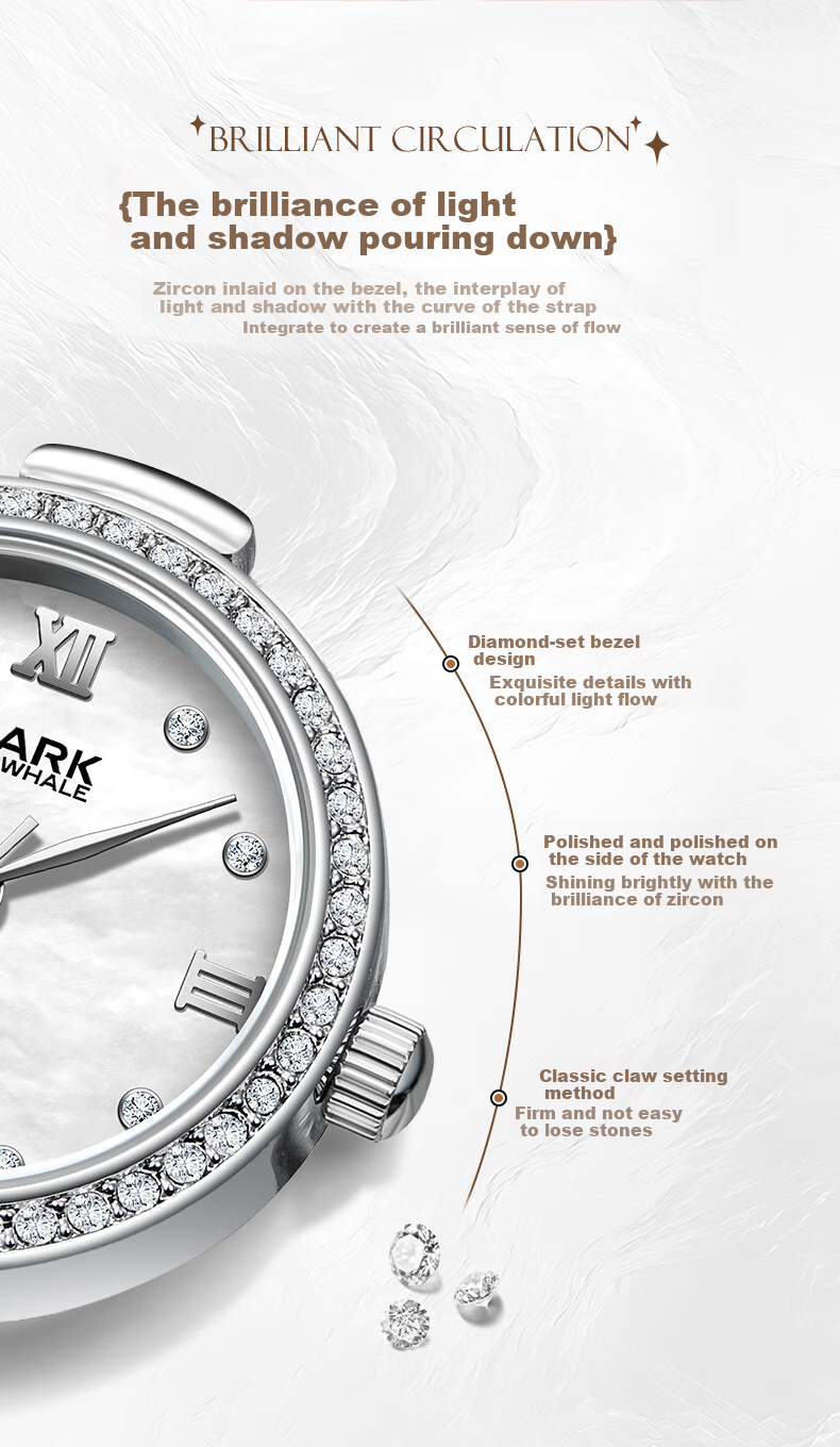 MARK FAIRWHALE Women's Watch, Top Ten Famous Watches, Small Dial, Chinese Brand Light Luxury Wristwatch, Birthday Gift for Girlfriend 4