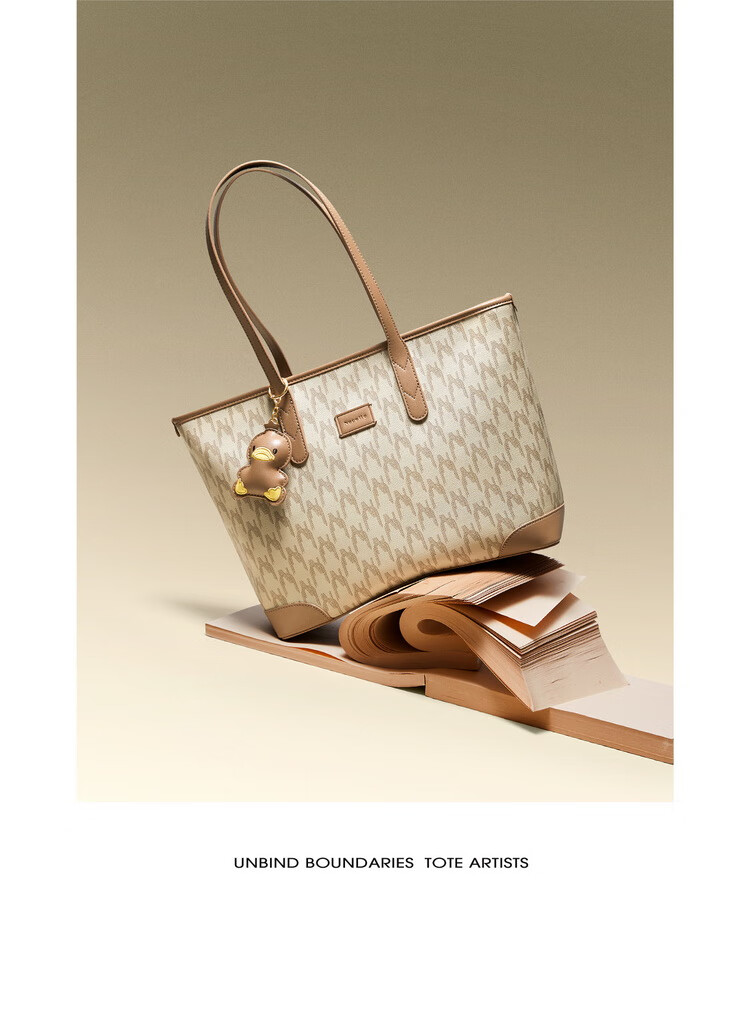 NUCELLE Angelababy's Duck Tote Bag 2026, Light Luxury Niche Commuter Shoulder Bag for Women, Birthday Gift 3