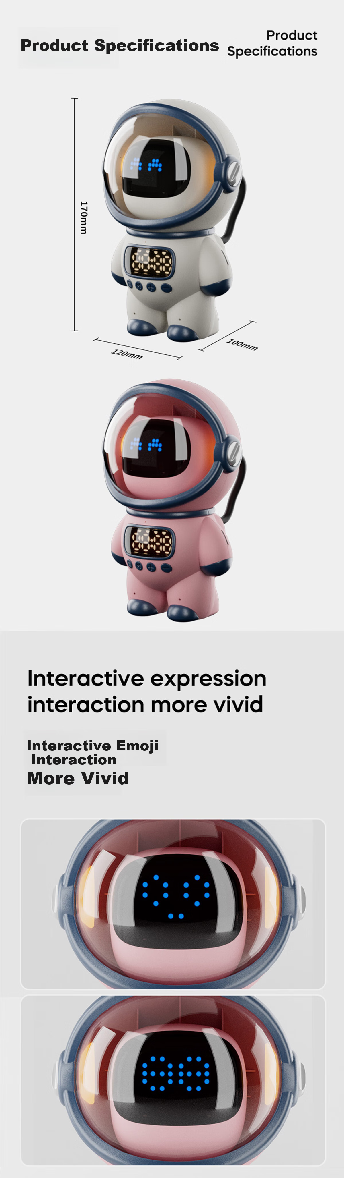 Beianxing AI Large Language Model Smart Alarm Clock, Bean Bag Robot DeepSeek Early Education Machine, Astronaut Multi-Functional Voice Dialogue, 2025 Model, Boys' Powerful Awakening, Back-To Seaso 7