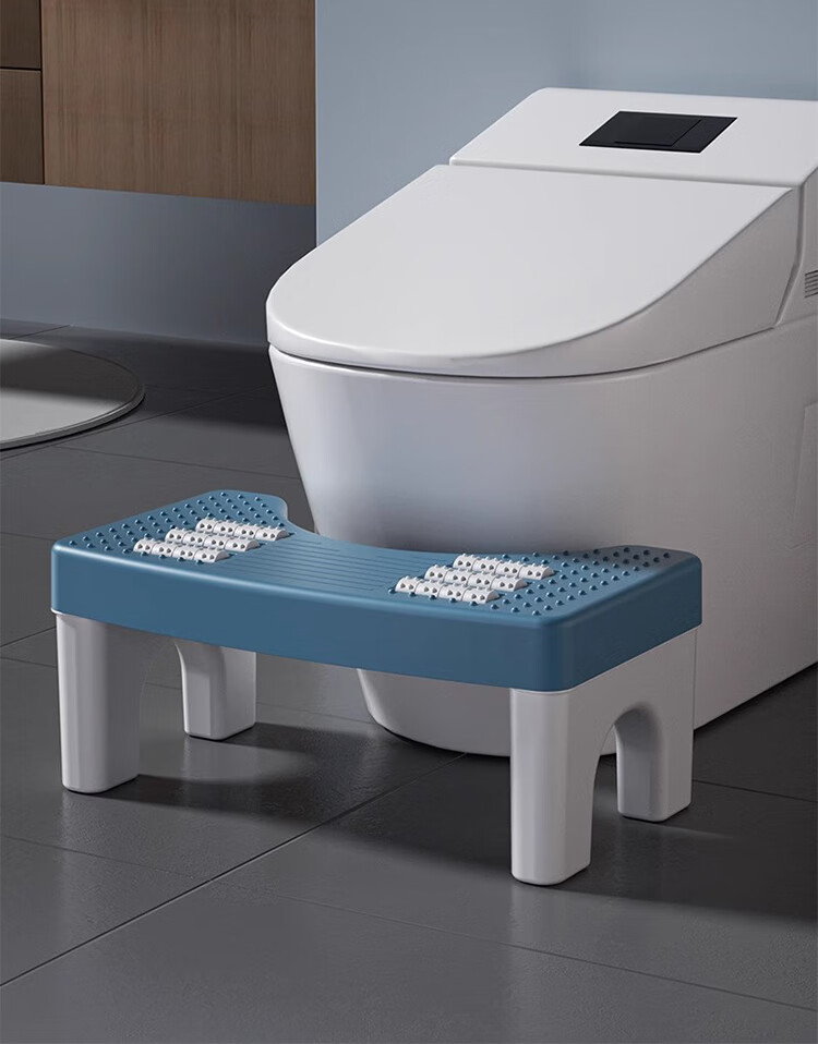 Gongxun Toilet Stool Footrest, Bathroom Foot Pedal, Adult And Children's Toilet Seat, Pregnant Women's TPR Non-Slip PP Material 3
