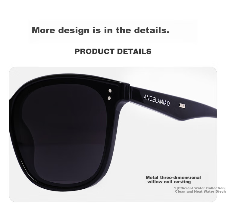 Angelamiao Women's Polarized Sunglasses, Classic Fashionable Large Frame, Face-Slimming Effect, Driving Protection, Valentine's Day Gift 6