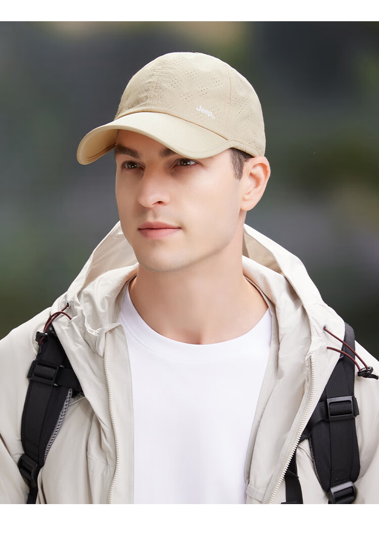 JEEP Baseball Cap for Men And Women, Summer Mesh Quick-Dry Sun Hat, Sports Casual Hiking Visor Cap 1