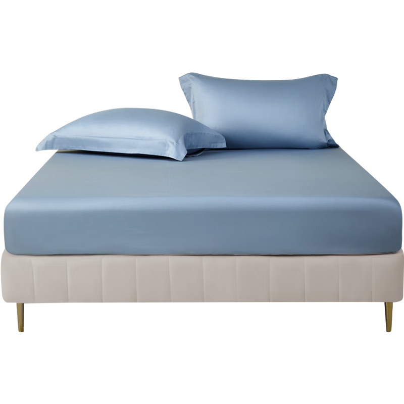 Mercury Home Textiles 100% Cotton 60-Count Long-Staple Cotton Sateen A-Class Antibacterial Dustproof Mattress Protector Fitted Sheet 180x200cm