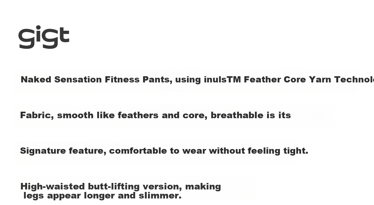 Gigt Yoga Pants for Women, High-Waisted Slimming Sports Leggings, Daily Running Shark Pants, Bare-Feel Fitness Pants 3