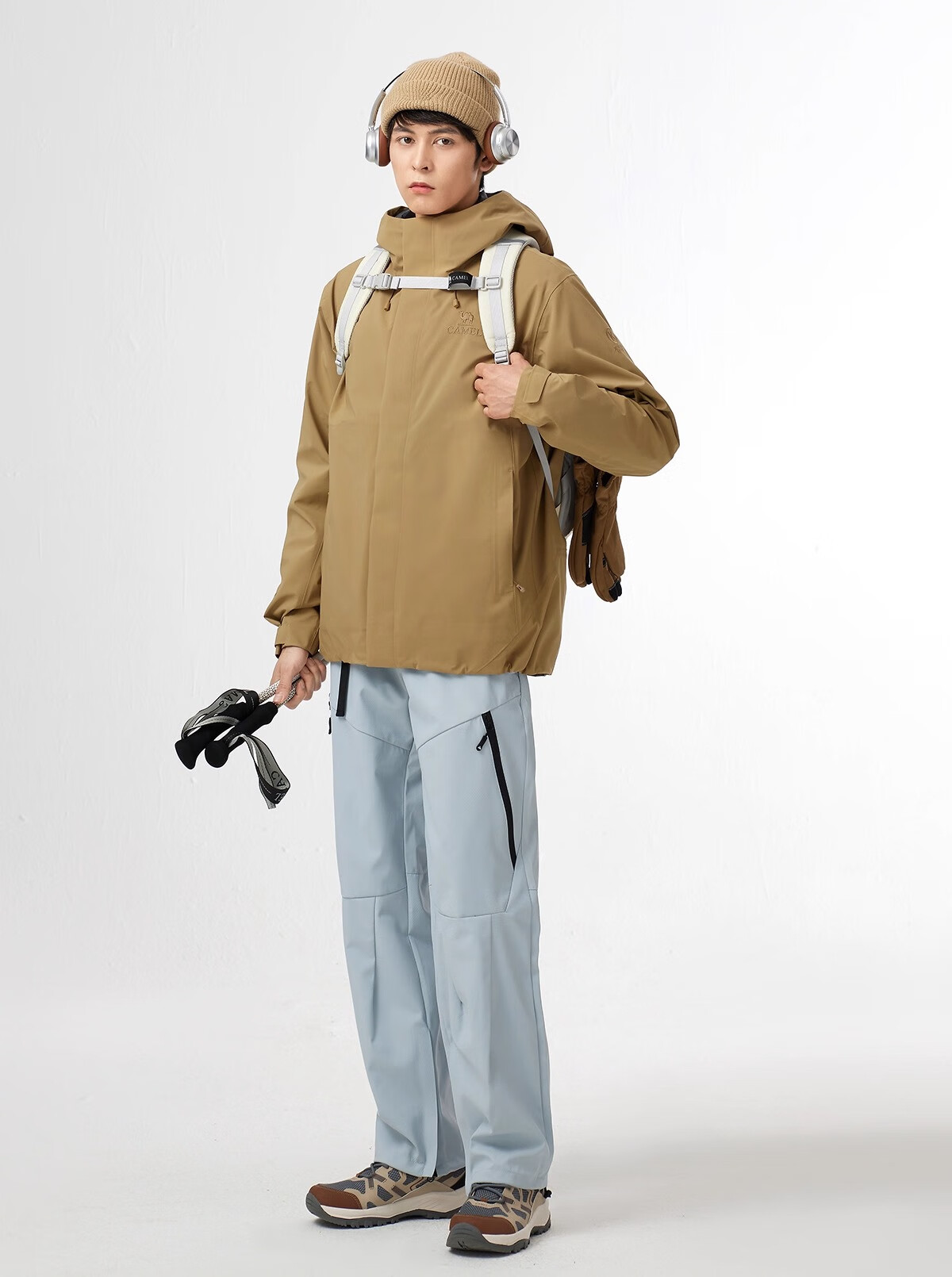 CAMEL Kunlun Mountain Series Men's 3-in-1 Goose Down Liner TOPEAK-TEX Peak 3L Hard Shell Jacket B306 4