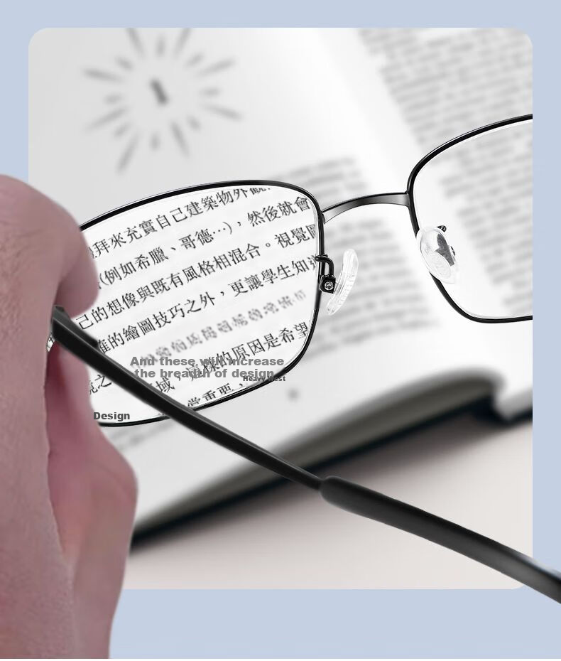 Mumujian Imported Reading Glasses for Men, Genuine Brand High-Quality Anti-Blue Light Glasses for Middle-Aged And Elderly Women, Adjustable Focus Lenses 10