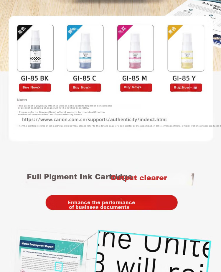 Canon GX1080 Wireless Refillable Inkjet High-Capacity All-In Printer for Home And Office Use with Dual-Band WiFi 5G, Automatic Duplex Printing, Copying, Scanning 4