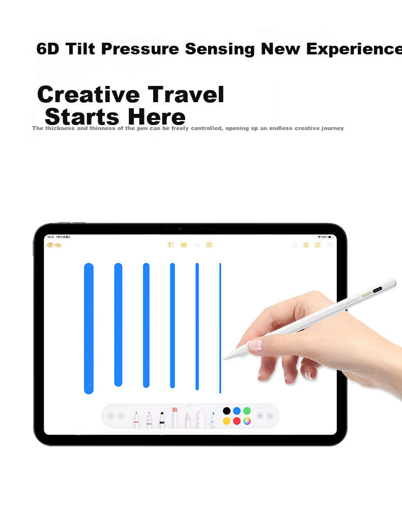 COOLSTART Compatible with Apple IPad Pro/Air/Mini/iPad12/11 Stylus, Tablet Touch Capacitive Pen, Apple Pencil Second Generatio 11