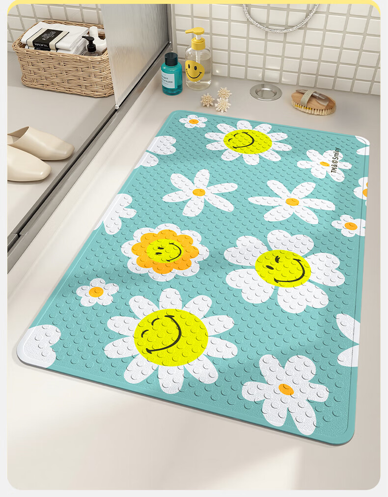 Da Jiang Smiley Collaboration Bathroom Non-Slip Mat Children's Shower Room Anti-Slip Bath Mat 60x90cm 11