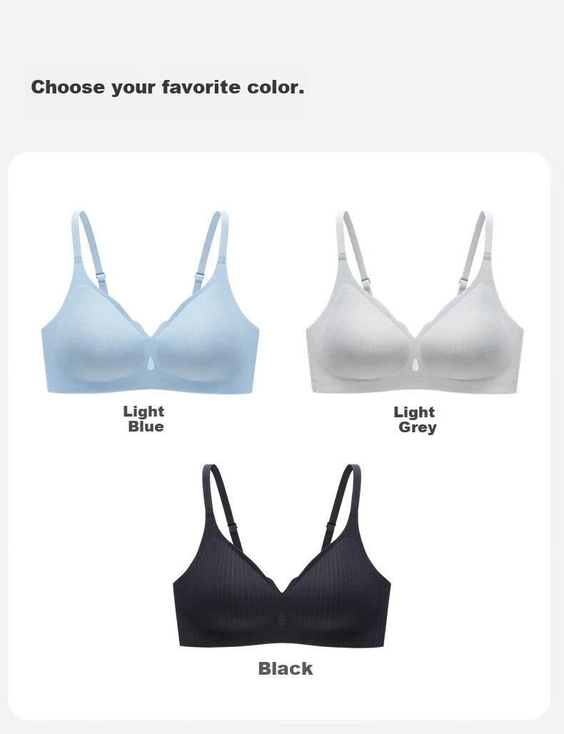 FENTENGCARE Wireless Bra for Women, Sexy Breathable Hollow-Out Lifting Push-Up Bra to Gather Side Boob, Underwear Brassiere Gift for Wome 10